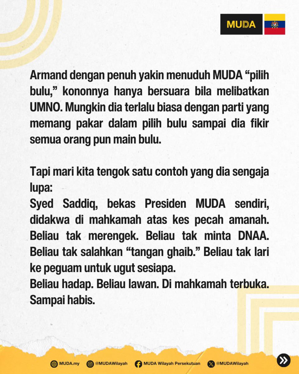 Parti MUDA Wilayah Persekutuan tweet media