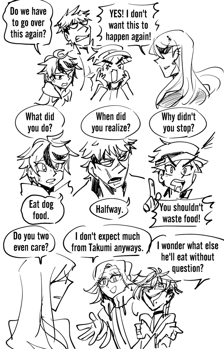 #hundred_line #hndr_FA
Eito leaves out dog food to see who would eat it.