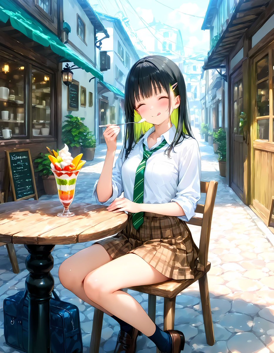 泣かせたので、お詫びにパフェでご機嫌取ってます🤭