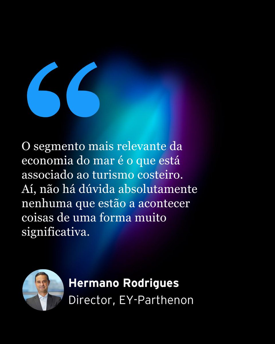 Turismo costeiro, energia e construção naval. São estas as três áreas que Hermano Rodrigues, Director, EY-Parthenon destaca como pilares para o desenvolvimento da Economia Azul.  

Saiba mais sobre este tema no artigo: ow.ly/cJQG50WJPFf

#EYPortugal #EconomiaAzul