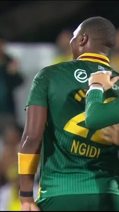 That's a fifth wicket secured for Lungi Ngidi and the series for South Africa! 