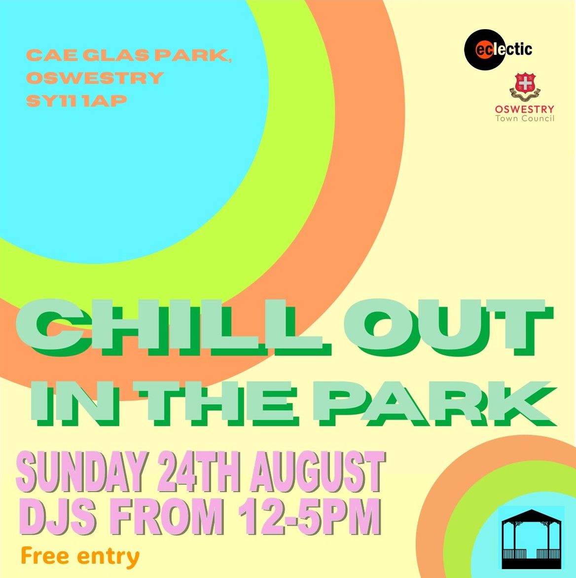 Sunny intervals and light winds forecast for tomorrow’s Chill Out in the Park 🌞🎶🧺

Hope to see you there 😎

#oswestry #events #music #djset #picnicinthepark #oswestrylife #oneoswestry #visitoswestry #loveoswestry💕