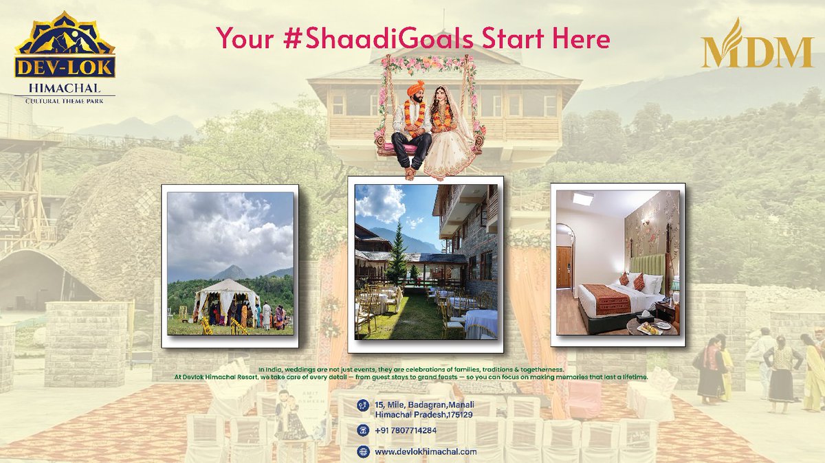Devlokmanali's tweet photo. Devlok Himachal - An Himalayan wedding experience! https://t.co/bcLxovCkrZ