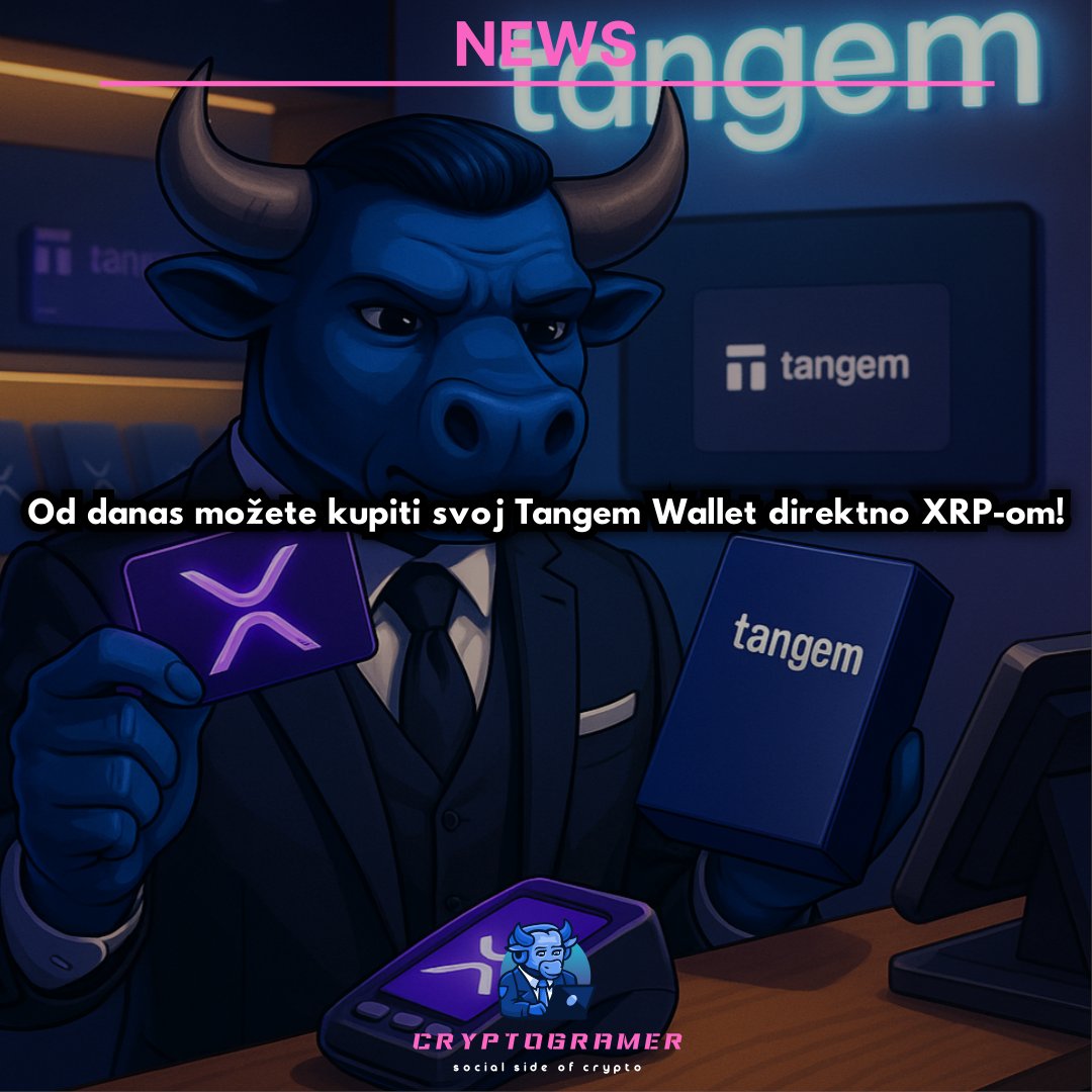 cryptogram51062's tweet photo. Dobra vijest za sve $XRP holdere!
Od sada možete kupiti svoj @Tangem Wallet direktno XRP-om.
Uz naš promo kod CRYPTOGRAMER10 ostvarujete 10% popusta na kupnju.👇
https://t.co/jNu85MDZA7
Jednostavno. Sigurno. Tangem.
#XRP #XRPArmy #Tangem #Cryptogramer🐮💻 https://t.co/gil8Mk0X77