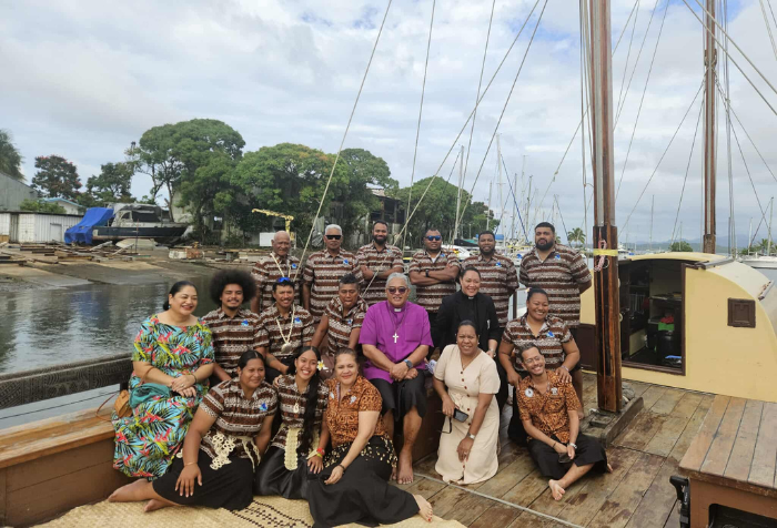 A young woman from the Anglican Diocese of Polynesia is part of a crew sailing from Fiji to the Solomon Islands on a traditional vaka vessel, the Uto ni Yalo. Sailing to the Pacific Islands Forum Leaders Meeting, those on the voyage will advocate for the protection and