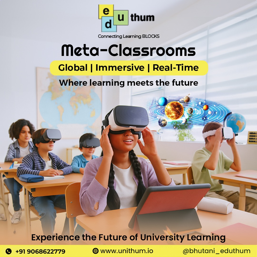 eduthum123's tweet image. Meta-Classrooms: The Future Is Now 🚀
Global 🌍 | Immersive 🧠 | Real-Time ⏱️

No walls, no limits — just endless possibilities.
Welcome to Eduthum — where learning meets the Metaverse. 🎓✨

🎧 Book your FREE demo today! 
.
.
.
#Eduthum 
#MetaClassroom 
#FutureOfLearning