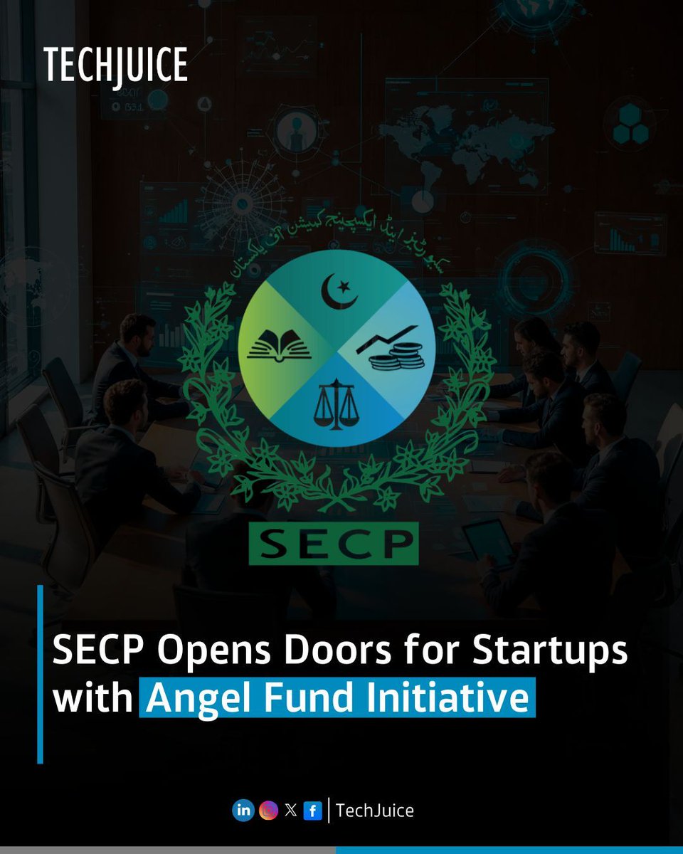 SECP launches Angel Fund!

A new category of Venture Capital Fund to support early-stage startups through investment in unlisted securities &amp; financial assets. A big boost for Pakistan’s entrepreneurial ecosystem.

#SECP #AngelFund #Startups #VentureCapital #Innovation