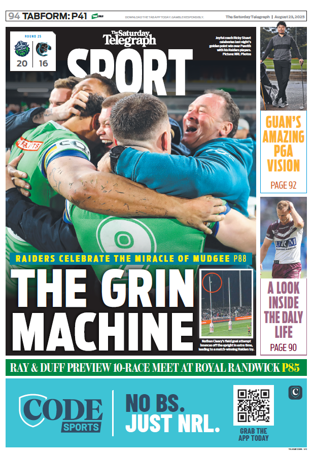 Tomorrow's <a href="/telegraph_sport/">Telegraph Sport</a> back page