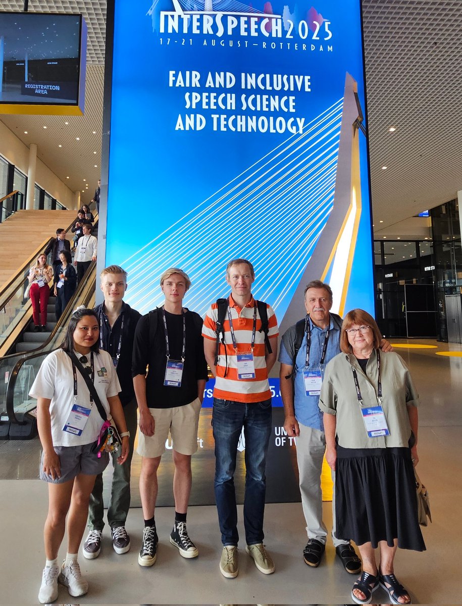 Yesterday #INTERSPEECH2025 wrapped up — one of the best conferences I’ve attended! 🚀 Our research group had record presence and a record number of papers. I loved vibrant Rotterdam! 🇳🇱✨