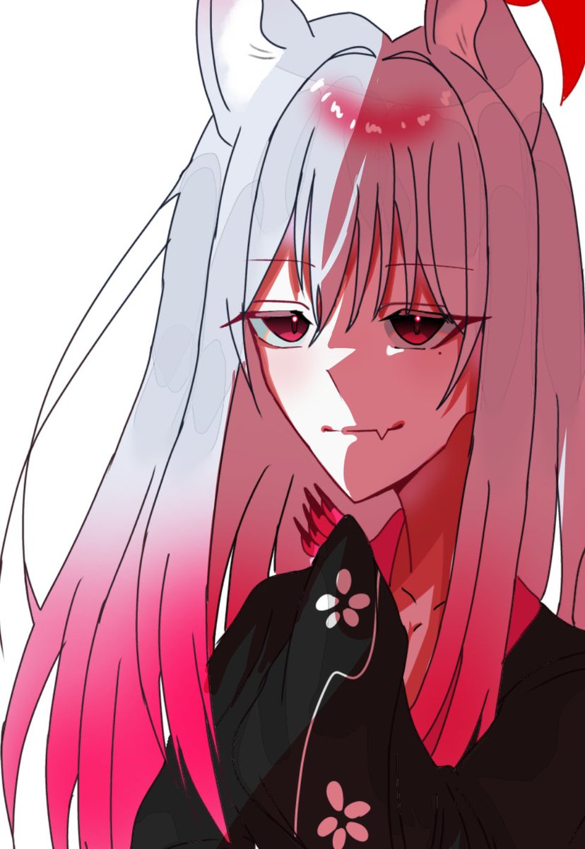 落書き妖怪白狐
#絵柄が好みって人にフォローされたい 
#イラスト好きさんと繋がりたい