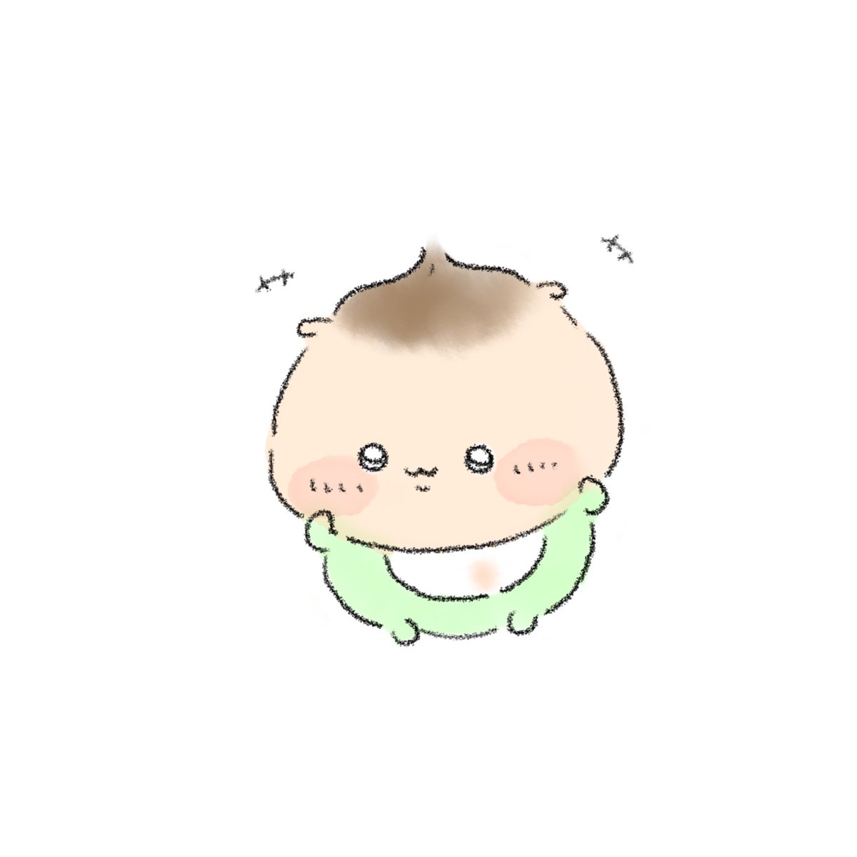 #ちいかわファンアート 
🍼✨