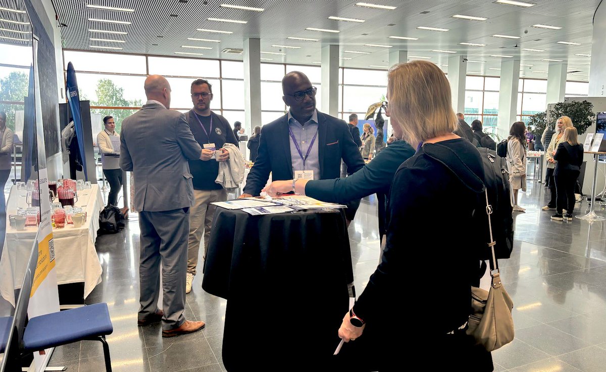 Digital Science is proud to be a sponsor of this year's #ResearchServiceDays in Tampere, Finland. 🇫🇮

Thanks to everyone who's joined our team to discuss their research management needs - and how our solutions <a href="/altmetric/">Altmetric</a> <a href="/DSDimensions/">Dimensions</a> <a href="/figshare/">Figshare</a> &amp; @symplectic can assist you.