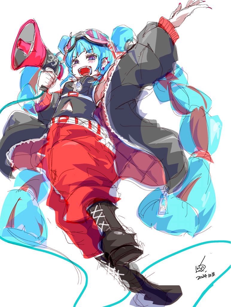 初音ミク 「#HEROちゃん集合」|ヴォルさん.⚡️✌︎('ω'✌︎ )⚡︎のイラスト
