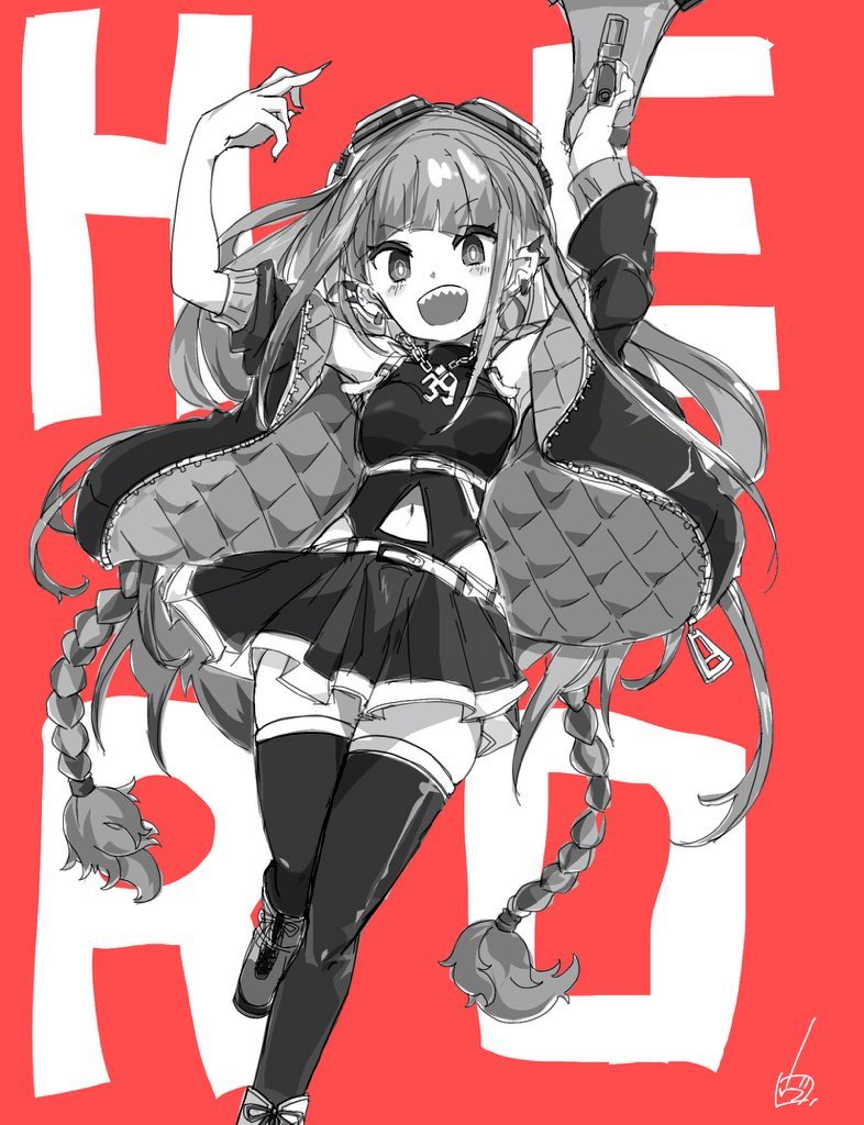 初音ミク 「#HEROちゃん集合」|ヴォルさん.⚡️✌︎('ω'✌︎ )⚡︎のイラスト