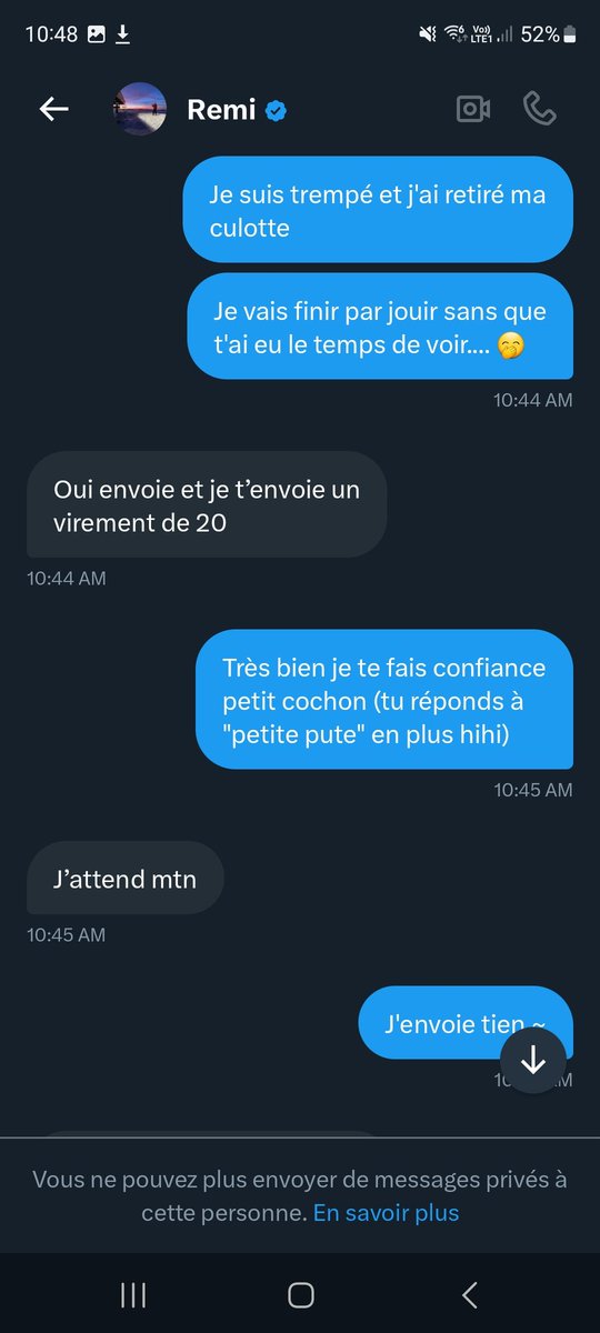 Clanniid_'s tweet photo. Regardez ce vieux porc à la con "je paye pas, envoie" en mode je fais sa gratis, ya que les vrai slave à qui je donne du vrai contenu petite salope que tu es va, tu te faisais bien kiffer sur mes photo que tu trouvais "nulles" petite pute qui pense avec sa bite va ~ https://t.co/qHf1OfO4HO