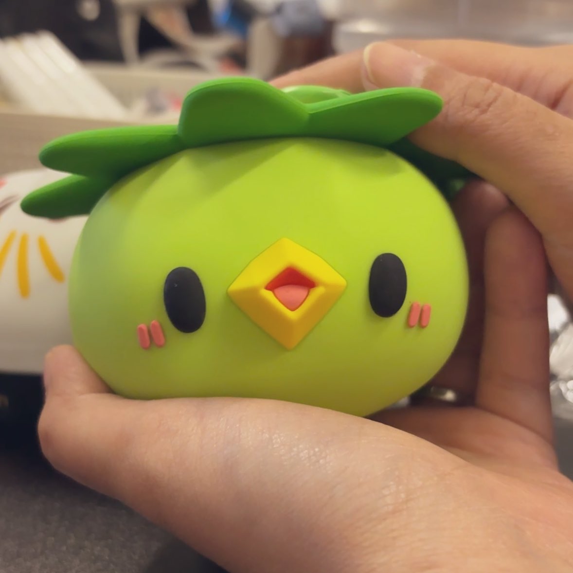 I have him in my hands and he’s so round and squishy aaaaa