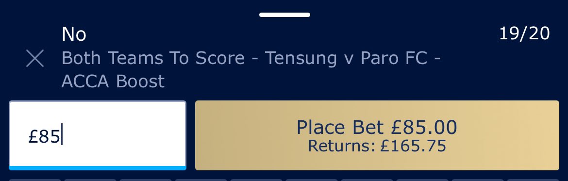 BestArbBets's tweet photo. £18 GUARANTEED PROFIT 🚨 

Tensung v Paro FC - BTTS - Skybet/William Hill 

Can use PP instead of Skybet for slightly lower price 

⏰ - 11am

#MatchDay #Matchedbetting #PremierLeague #FootballTips https://t.co/yNoeV40zp8