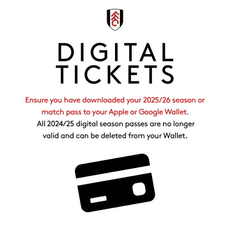 FulhamFC's tweet photo. Supporters are encouraged to arrive early on matchday. 🏟️

The ticket office will be open from 10am on Sunday to assist fans with any digital ticketing enquiries.