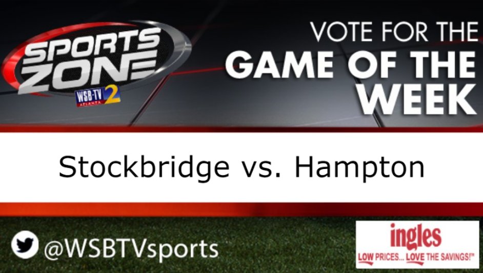 WsbTvZon_'s tweet photo. Game of the Week on Friday night! :  7:30p.

@HamptonFBall vs. @StockbridgeFoo2 

More info here: https://t.co/XE0wW8RjQt

@HHSGA_athletics @SHS_HCS @Taydaonee @irvin_cedric @SHS_HCS https://t.co/8z3KAB9cv6