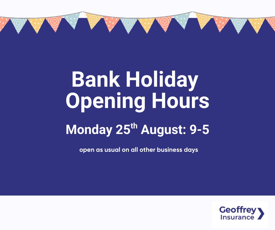 Time for another long weekend! Need to contact us during the bank holiday weekend? Please be aware of our opening hours!