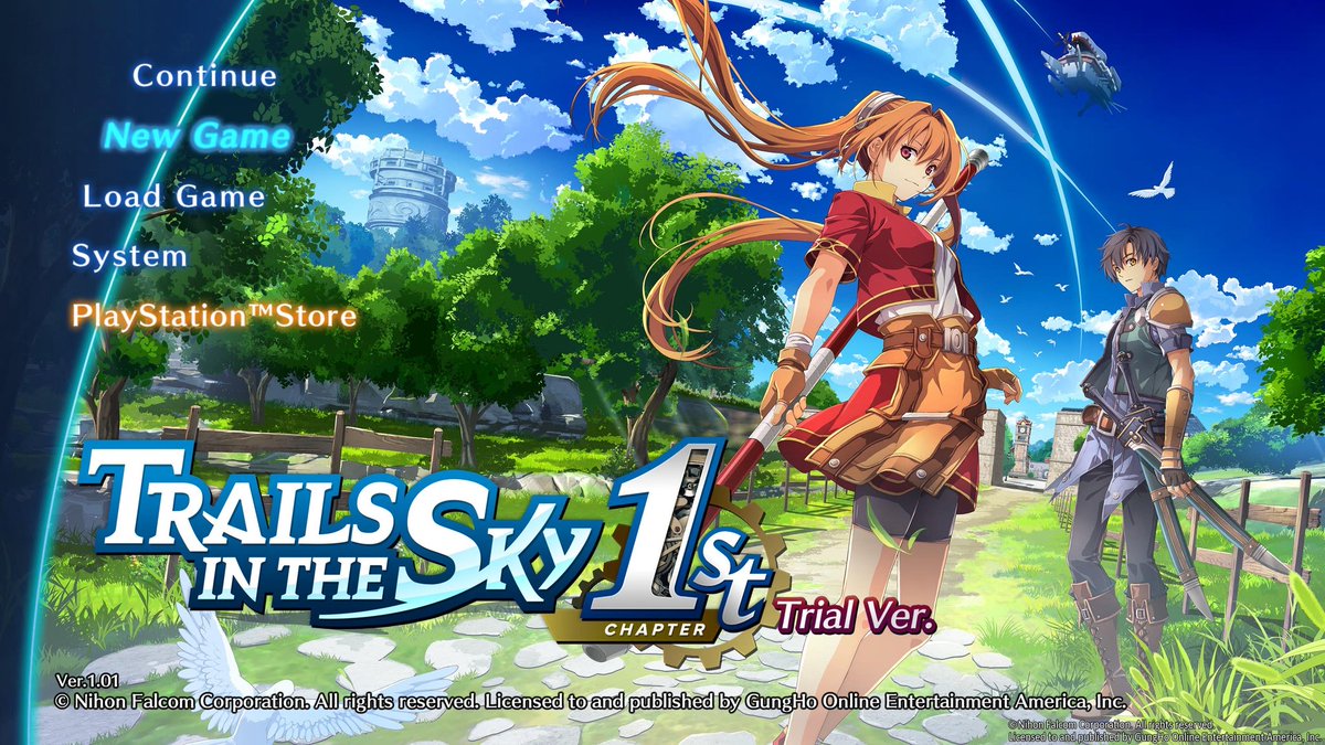 Après avoir testé la démo de #TrailsintheSky1stChapter (première découverte de la série), j'avoue que je suis très mitigé...

C'est très beau, mais les déplacements, colisions et interactions sont très rigides et datés.

Les tutos et concepts balancés avec des pavés à lire ou des