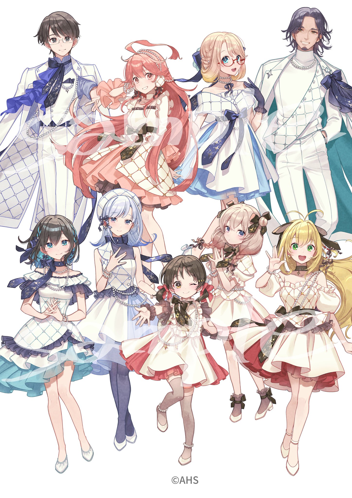 白い恋人達(デッサン) 着せ恋コラボ 右→@kojikoji.art 左→@rena._.812 #着せ恋
