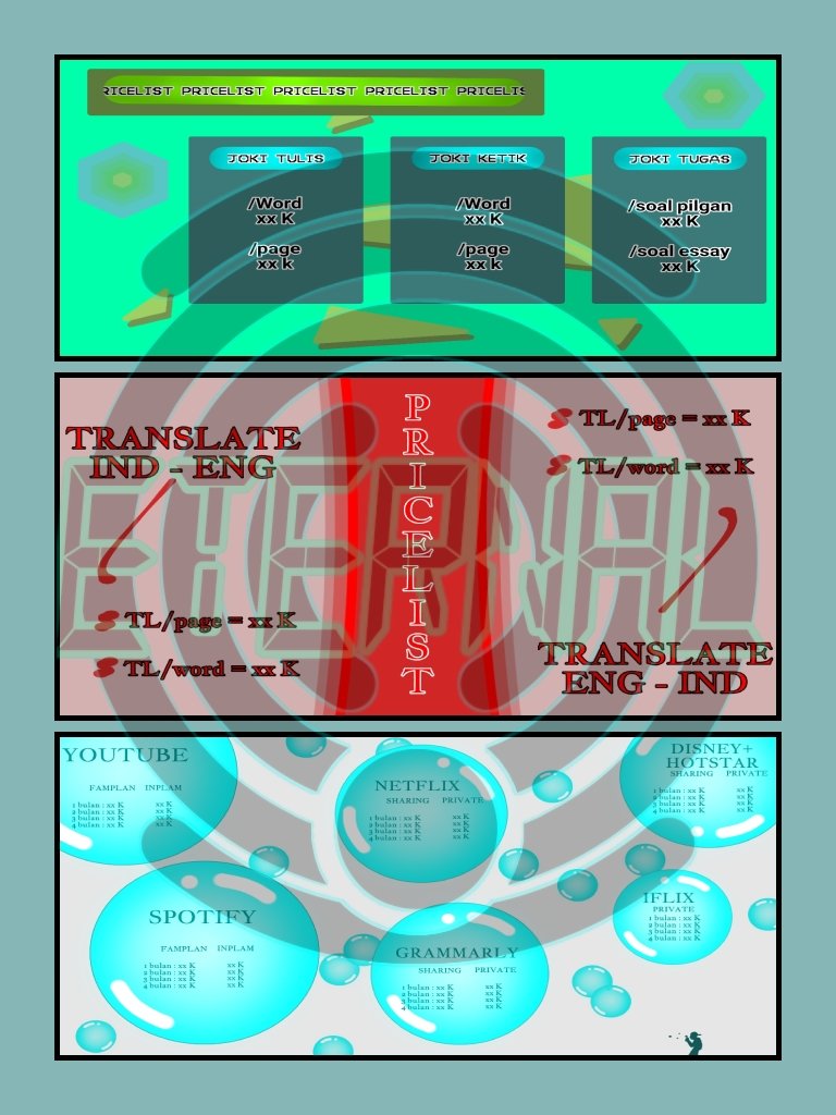 eternalqe's tweet photo. @ppaljji Bisa ka detailnya aja kek gimana per panel 5K disini minat bisa dm yaa https://t.co/f2WqEw9sFd