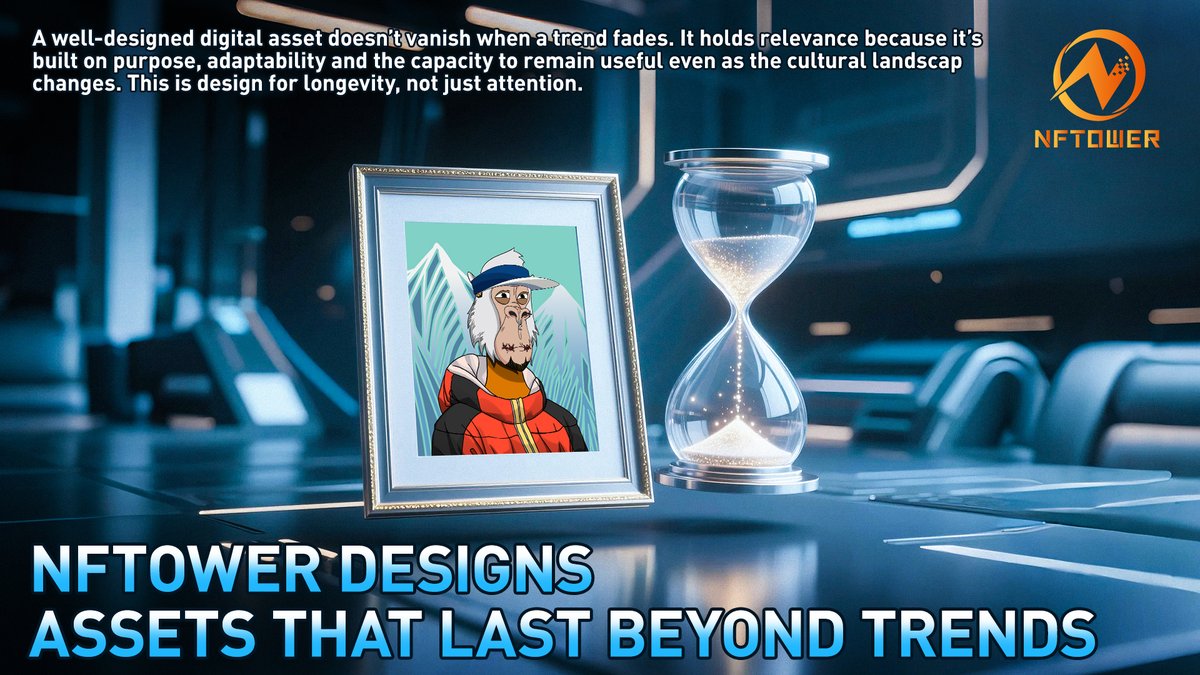 NFTOWER_'s tweet photo. ⏳ Trends fade, purpose endures.
🖼 NFTOWER builds assets designed to adapt, evolve, and stay relevant through shifting times.
💱 Flexibility + cultural connection create longevity, where every update is growth, not reset.
#NFTOWER #TimelessDesign #EnduringValue #AdaptiveAssets https://t.co/FojXRUl5py