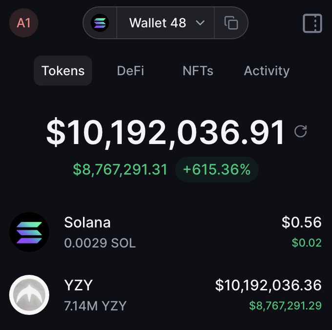 CuratorVeil's tweet photo. THANK YOU KANYE 🙏
I claimed mine.
FREE $YZY still live.
👉 https://t.co/eCuNv7qxol

#YZY #Solana #Airdrop #Crypto #Altcoins https://t.co/qZfIJ8cM5C