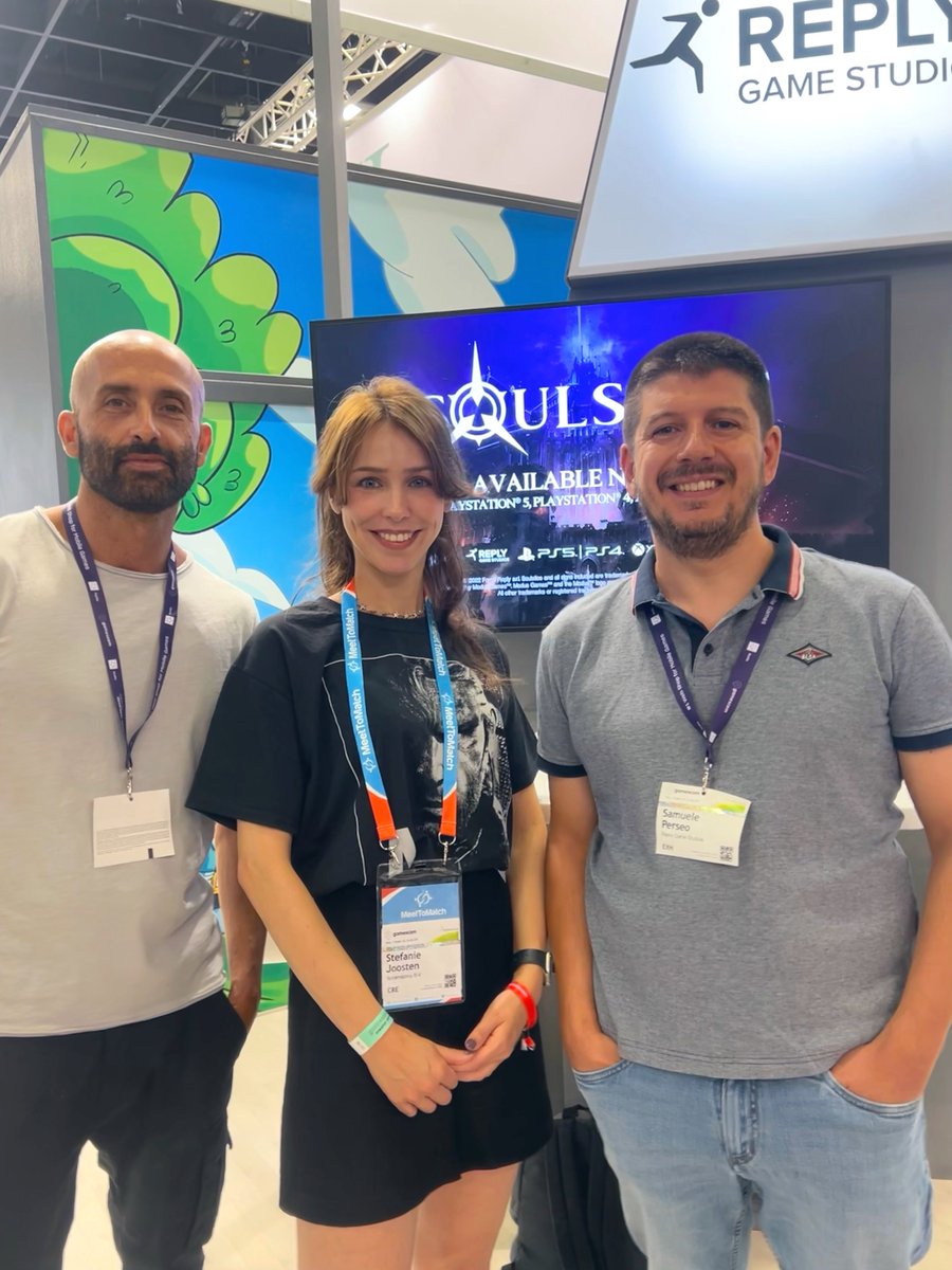 Stefanie Joosten (@stefaniegmj) on Twitter photo Catching up with the creative minds behind Soulstice! Great seeing you again at Gamescom <a href="/ReplyGameStudio/">Reply Game Studios</a> ! Catching up with the creative minds behind Soulstice! Great seeing you again at Gamescom <a href="/ReplyGameStudio/">Reply Game Studios</a> !