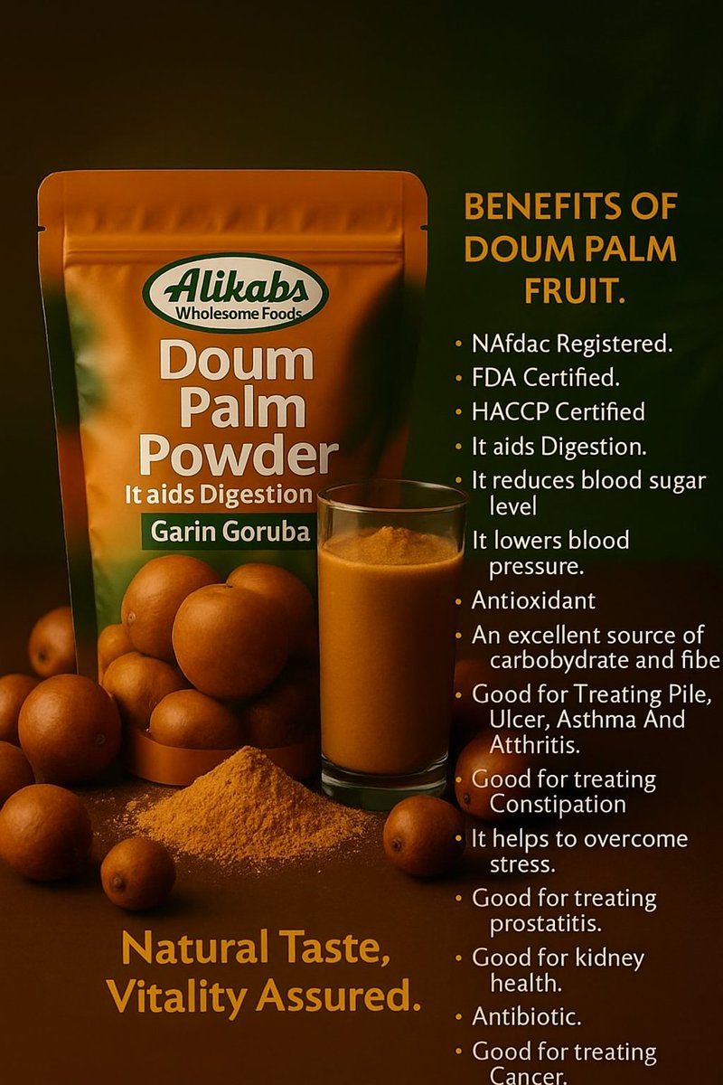🌟 The Ancient Superfood Your Body Has Been Begging For! 🌟

Tired of fake supplements? 💢
🌿 Doum Palm Fruit Powder = natural energy, strong immunity &amp; inner glow in 1 scoop. 🚀

Go natural. Go powerful. Go Doum. 💚

#DoumPower #Superfood