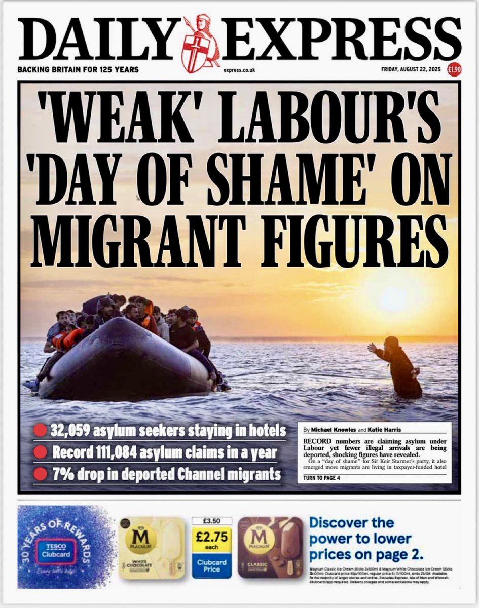The facts speak for themselves - Labour is enabling more illegal immigrants to come and stay here at our expense. They’re trying to shut down dissent and protest. Some in the media are supporting them. Starmer is ruining Britain. We must fight until we get our country back.