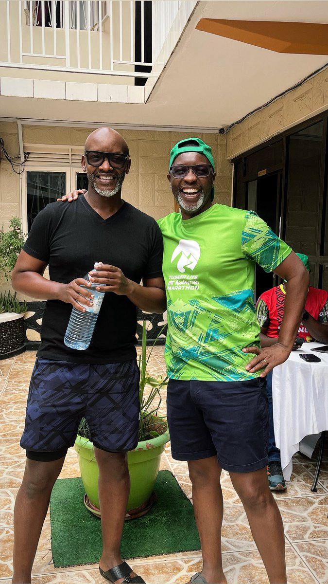 I found the man of the hour  — <a href="/wekesa_amos/">Amos Wekesa</a> Dude hasn’t slept in days! 

We are ready #RwenzoriMarathon2025