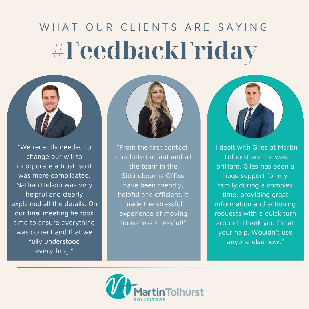 MartinTolhurst1's tweet image. What a week it has been for #TeamTolhurst! We love hearing from our clients and this week we are thrilled to share three reviews that truly made us smile. Positive feedback inspires us to keep raising the bar and delivering the very best service every single day. #FeedbackFriday
