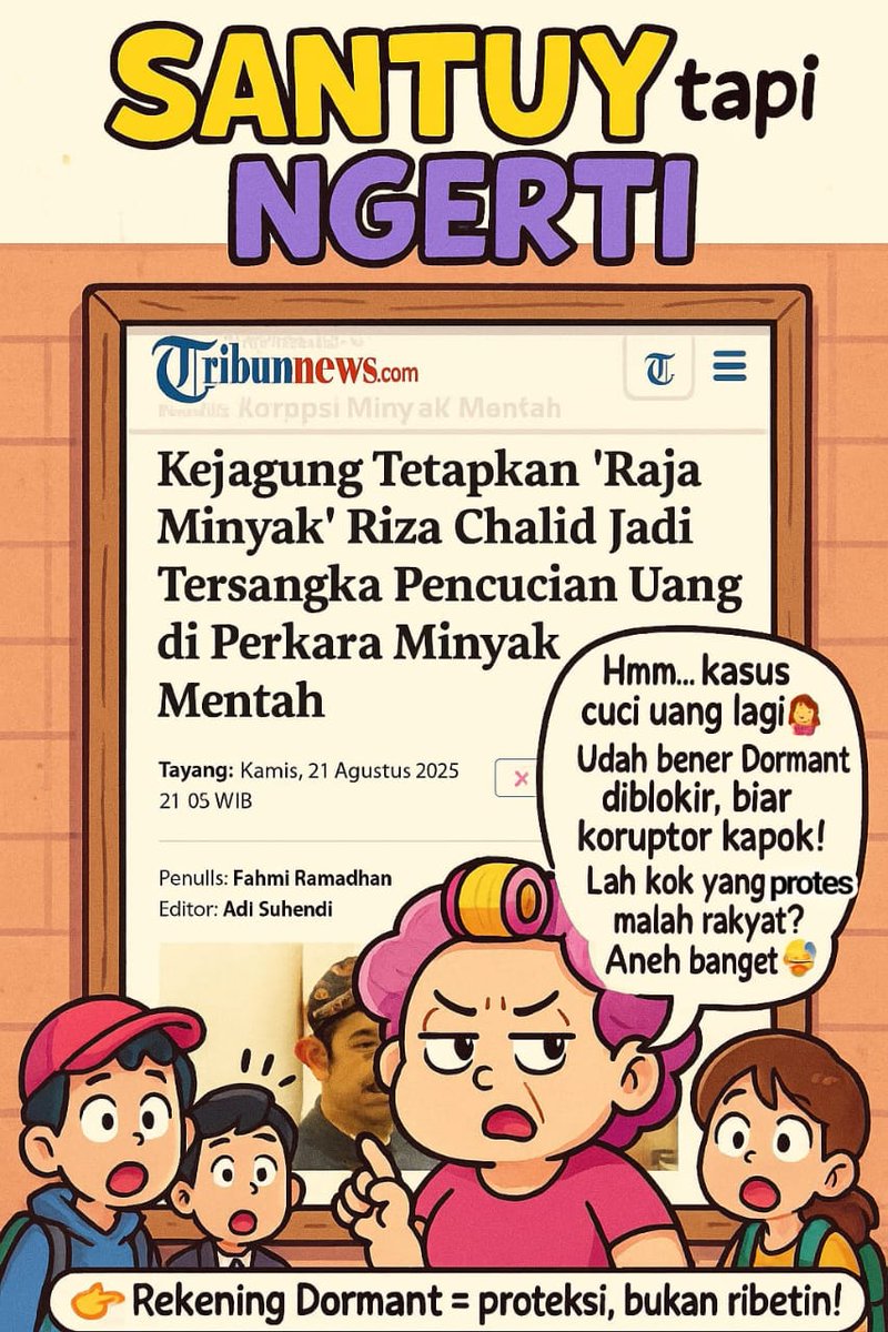 Rekening Dormant itu bukan musuh rakyat, tapi pelindung rakyat. Lihat aja kasus TPPU minyak mentah → duitnya bisa sembunyi kalau nggak ada blokir

Guling Nafa Urbach Bekasi Tele Tobrut YOU AGAIN Eko Patrio Noel #SpotifySTAYdium #HAPPY_MOA_DAY #6ThMOAnniversary #MOAandTXTTo6ether