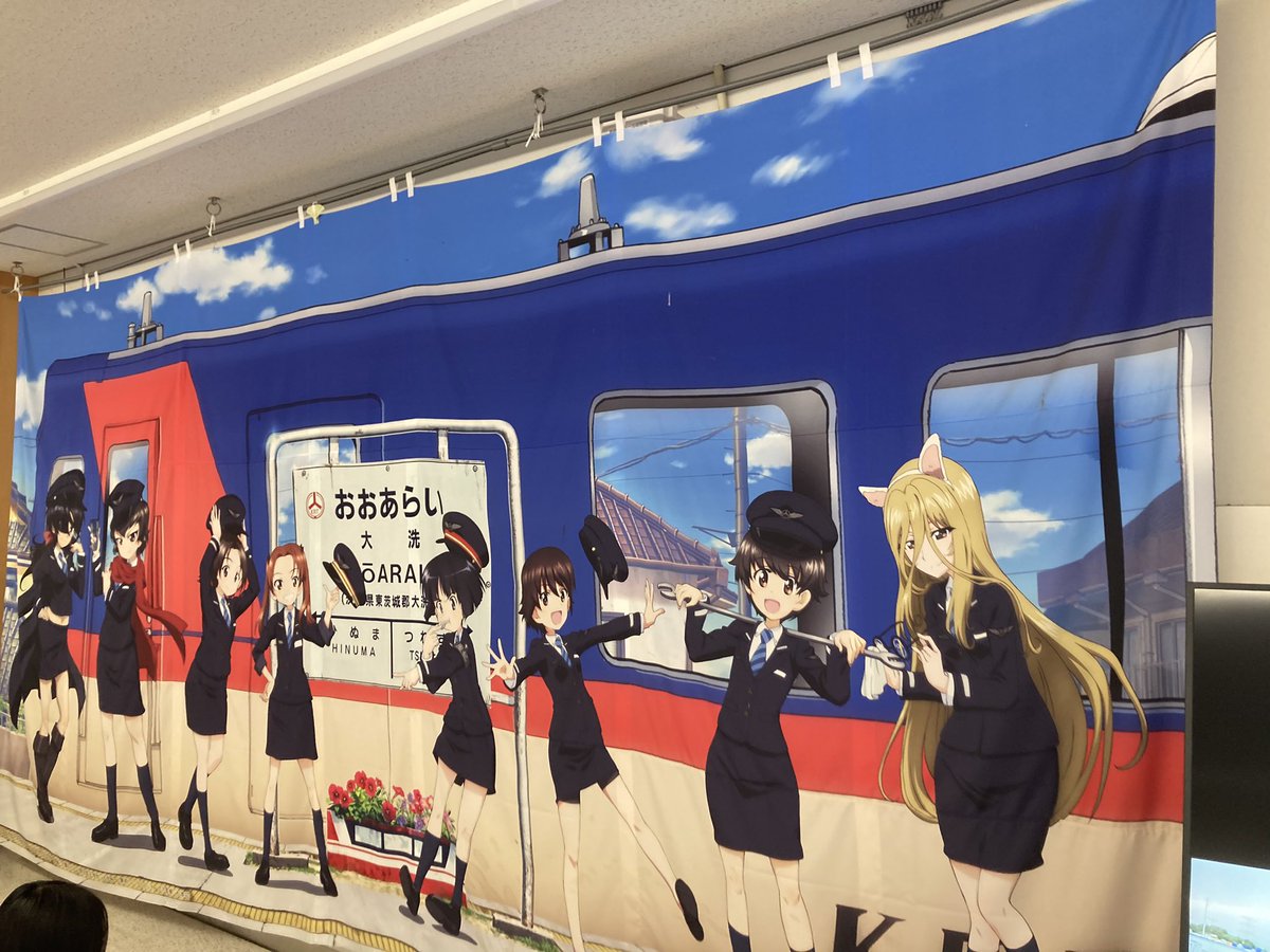8mashi's tweet photo. 初めて大洗来たけど、ガルパン推しが凄い https://t.co/q8ePohVKGG