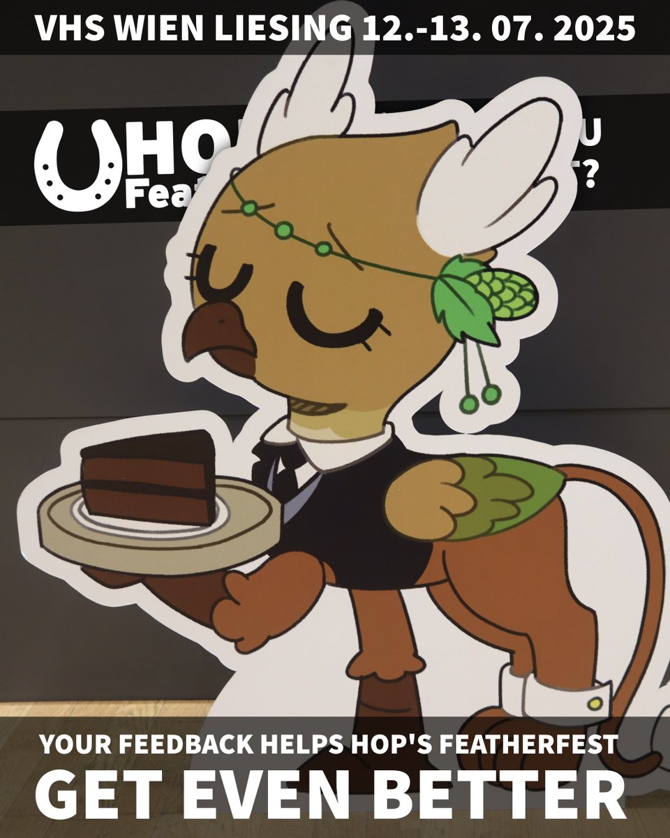 HopsFeatherfest's tweet image. Did you have fun? What wasn't so great?
Please take a moment and tell us about your con experience in Vienna, it really helps us make Hop's Featherfest even better!
drive.kitao.eu/apps/forms/s/y…