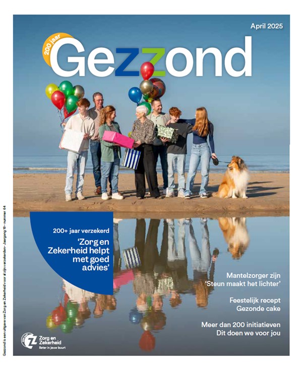 Zorg en Zekerheid bestaat 200 jaar. Daarom gaven we een prachtig jubileumnummer van ons magazine Gezzond uit. Je leest 'm hier:
zorgenzekerheid.nl/gezond-leven/g…