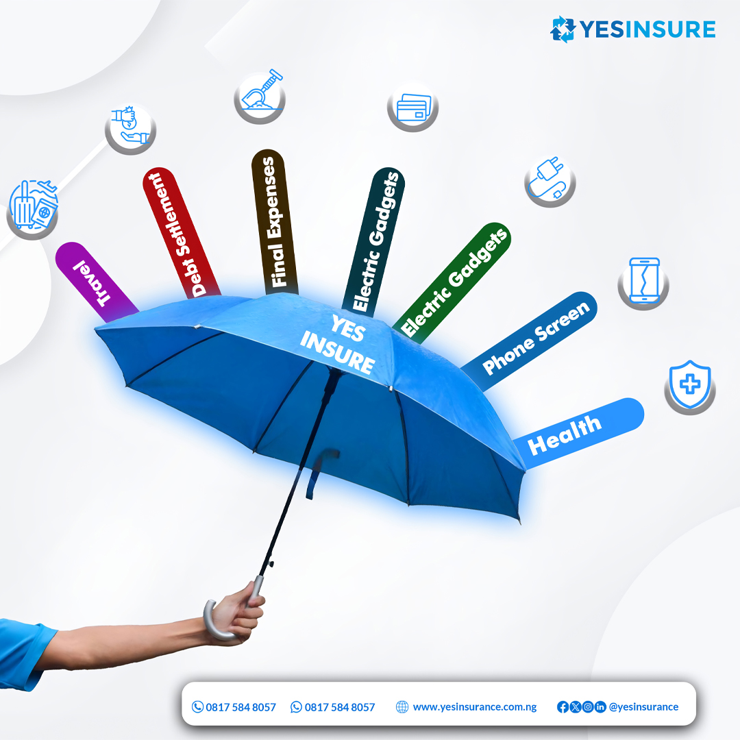 yesinsuranceng's tweet image. One Cover, Many Protections!
From health to travel, gadgets to debt security  
YES Insurance has you covered under one umbrella. 
#yesinsure #insurance #totalprotection #staycovered #alwayswithyou