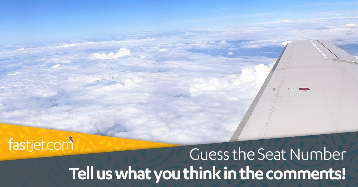 fastjet's tweet photo. Guess the seat number in the comments below?
#flyfastjet
#fastjet https://t.co/bzYQm4v3dn