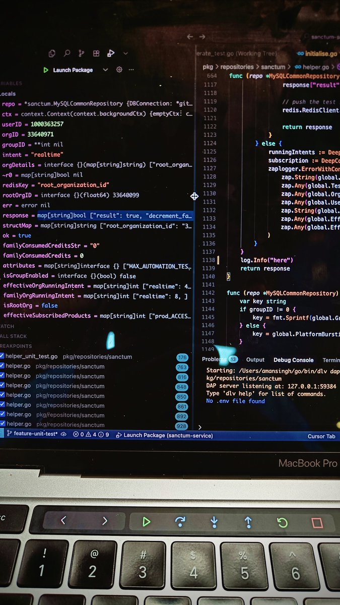 Achno2k's tweet image. debugging is such a powerful tool, yet i see a lot of my peers around me not use it, tbh I also started doing this when i got an internship and learnt this here only, feels like a superpower being able to stop an executing code. 
USE DEBUGGER EVERYONE!
#programmingwisdom