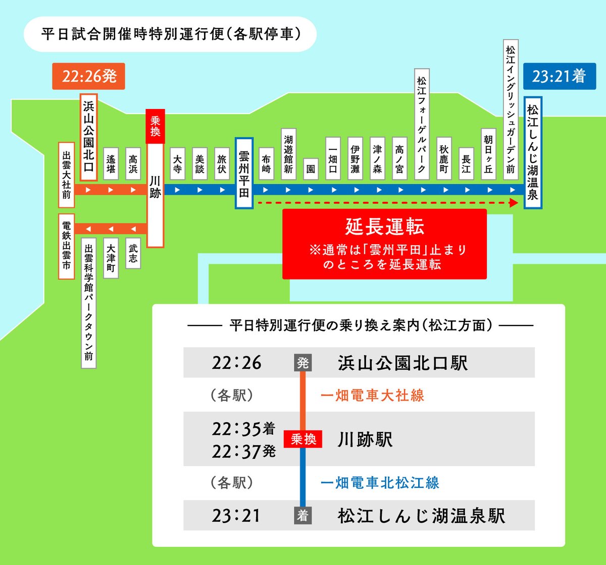 ⚠️【訂正とお知らせ】 先日ご案内いたしましたアクセス情報「一畑