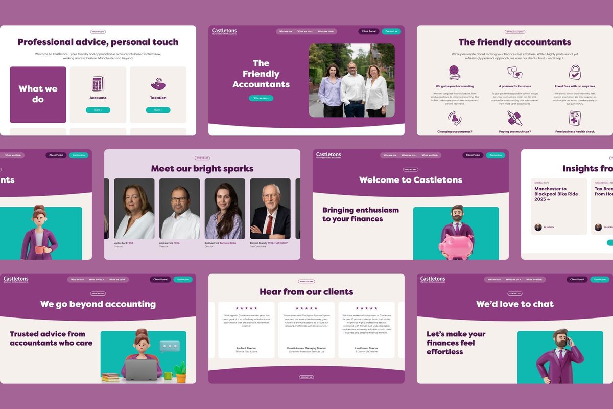 Bringing Enthusiasm to Your Finances – New Website for Castletons Accountants 👉 bit.ly/3JvDCOl #design #website #webdesign #wilmslow