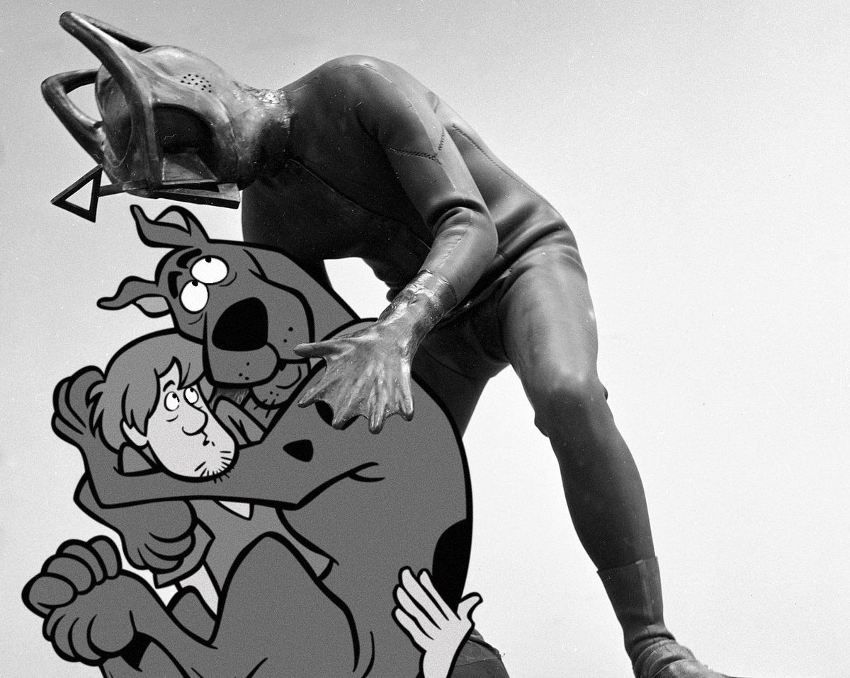 Photoshopping scooby-doo characters into a doctor who story every day until I forget or run out of episodes 

Day 5: The Keys of Marinus