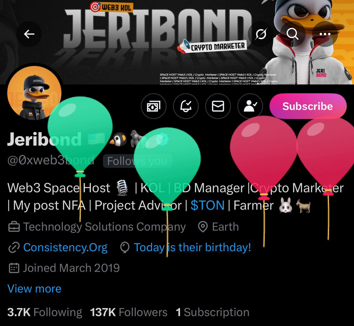 GM!

I got balloons today, Happy Birthday to me!