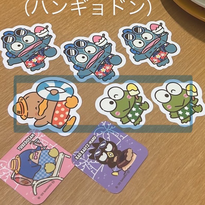AyakaTime's tweet photo. @_1996cc ご連絡ありがとうございます。
取引方法はどのような形をご希望でしょうか？
当方、ポチャッコを3枚所持しております。
写真の青枠で囲んでいる3枚との交換は可能でしょうか？ https://t.co/5SLlIIVz8r