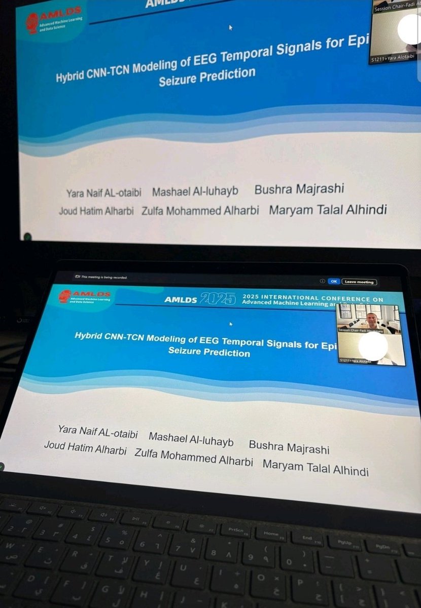 About last month ✨
تشرفت بعرض بحثنا في مؤتمر AMLDS 2025 🇯🇵🇸🇦 وحصولي على شهادة من IEEE
تجربة ثرية وملهمة جدًا.
Grateful for the opportunity to present at AMLDS Conference 2025 🇯🇵🇸🇦 and to receive my certificate from IEEE 🌍
It was such an inspiring and enriching experience.