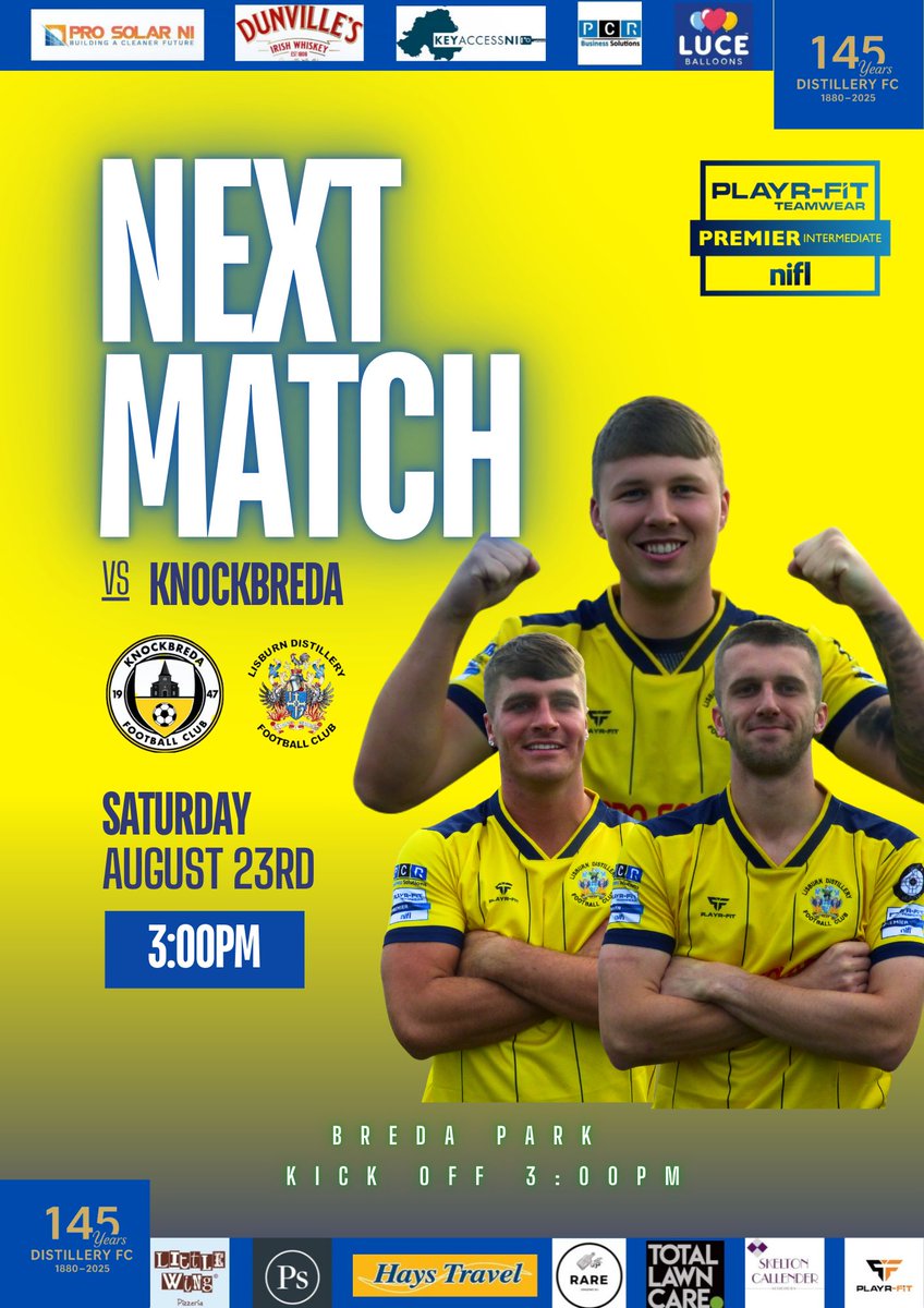 It's the first weekend of the <a href="/OfficialNIFL/">NI Football League</a> <a href="/PlayrFit/">Playr-fit</a> Premier Intermediate League and we start our campaign on the road against <a href="/KnockbredaFc1/">Knockbreda FC</a>.

Last season there was nothing to separate these two sides as they played out two 1-1 draws in their respective league clashes.