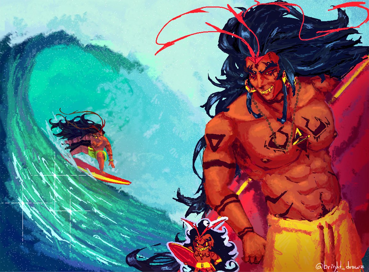 🔥🌊 “Take me to the beach!”

#ThArtsDay #burningspicecookie #cookierunkingdom 
Made on #mspaint