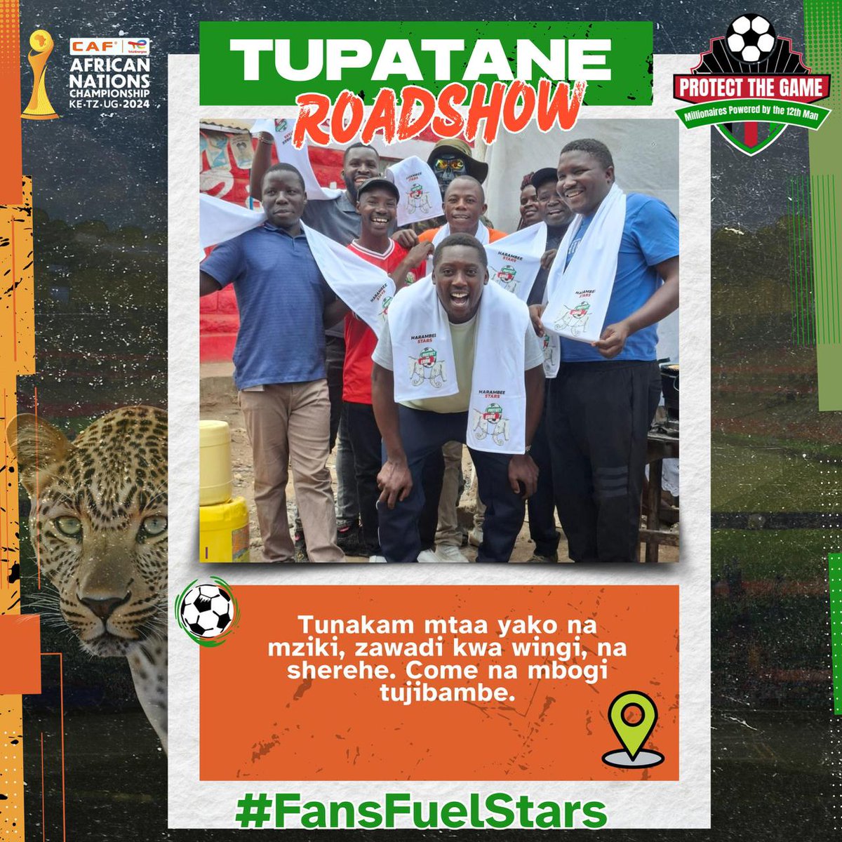 Modoi4088's tweet photo. #FansFuelStars
Mtaa ndio Kick-off, Ushindi ndio Goal – D-Day Edition

The Quarter Final is here – Kenya vs Madagascar, 5PM sharp at Moi International Sports Centre, Kasarani. But game inaanza mtaa and papa nadir grounds tutashangiia Stars
@CAF_Online
@Harambee__Stars
@InteriorKE https://t.co/hRyVyvJsRc